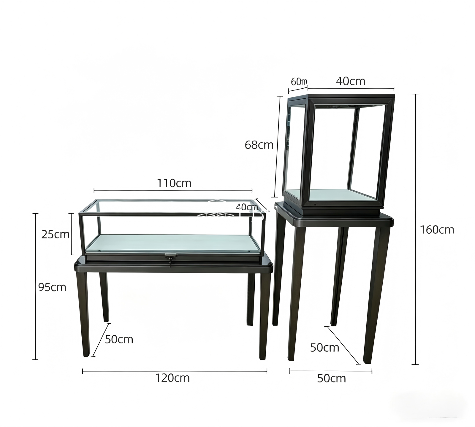 Ideal for high-end jewelry and luxury showrooms, boutiques. Perfect for displaying watches, jewelry and valuables, fits space layout, elevates brand image and attracts high-end customers.