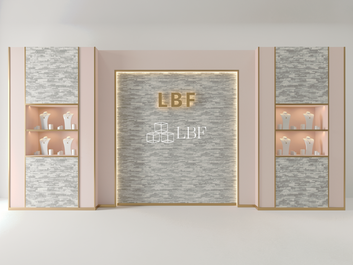 Conception personnalisée de vitrine d’exposition pour bijoux de luxe