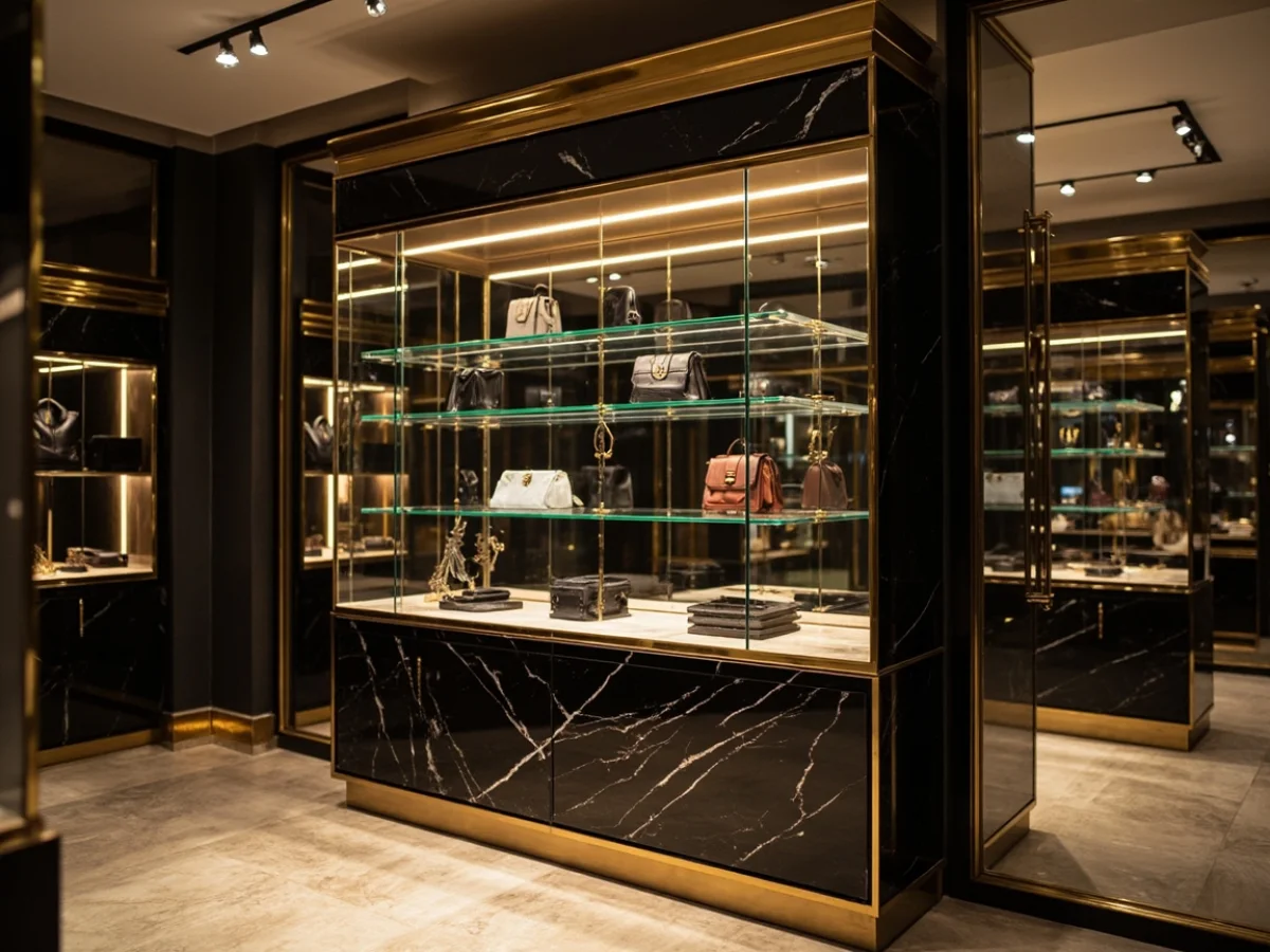Luxury Boutique Glass Vitrine Display