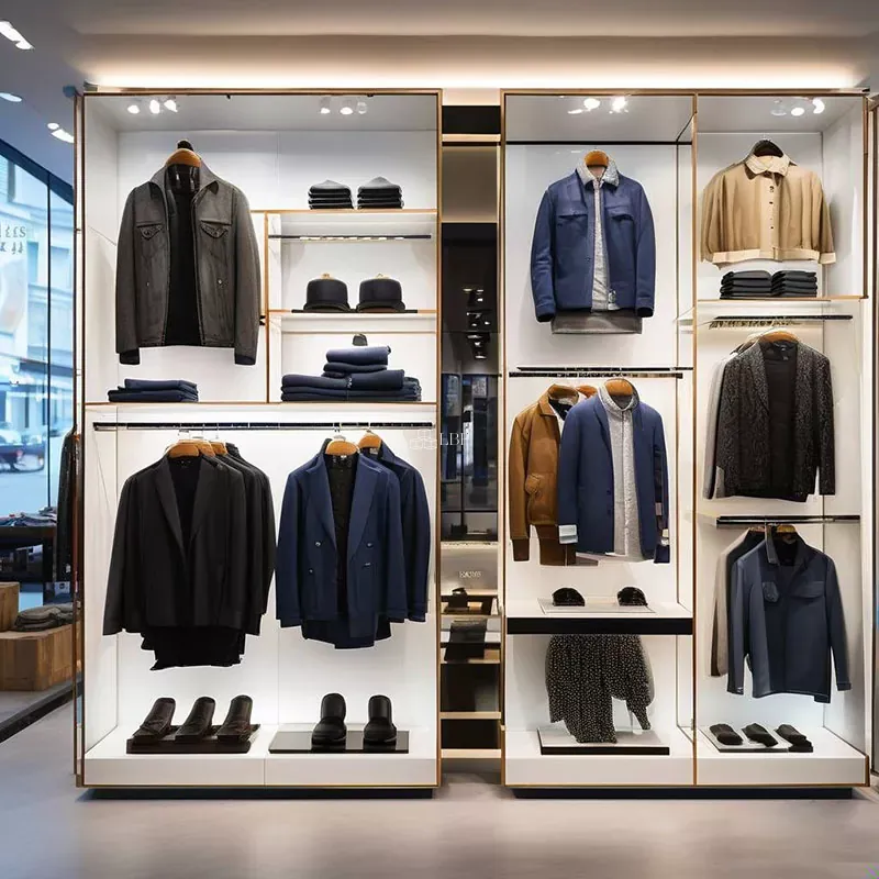 Iron Men’s Clothing Display Rack