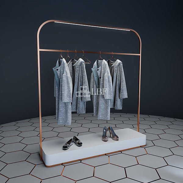CR002 Clothes Display Rack with LED Light