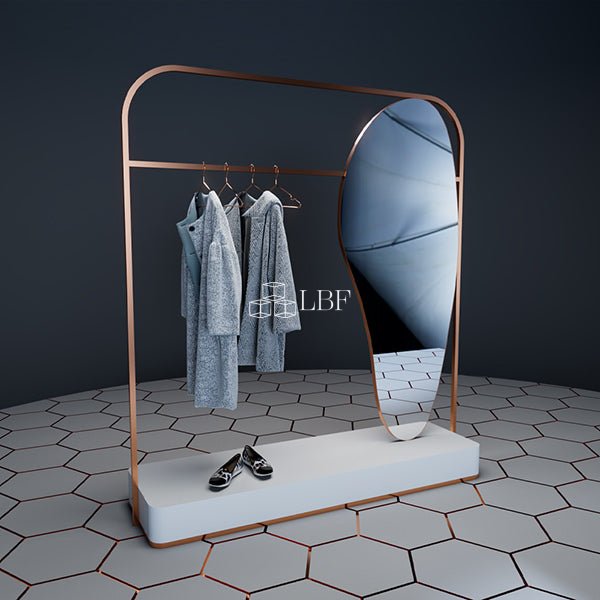 CR003 Clothes Coat Rack with Mirror