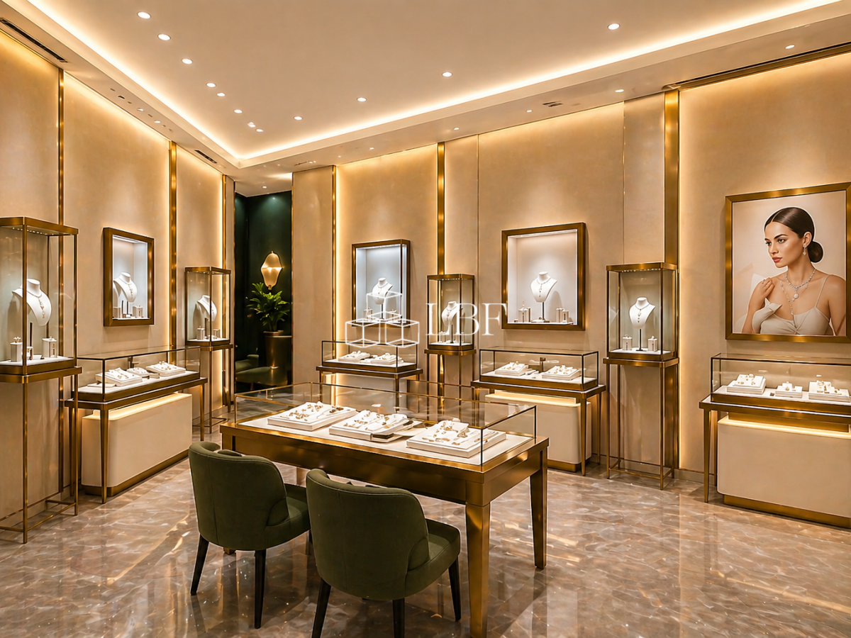 [Russian Style] + Light-luxury Jewelry Store-wide Display Cabinets